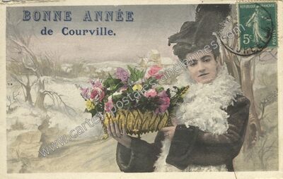 Carte postale ancienne Courville — Courville-sur-Eure (Eure-et-Loir)