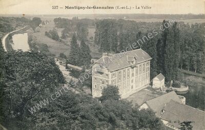 Carte postale ancienne La Vallée — Montigny le Gannelon (Eure-et-Loir)