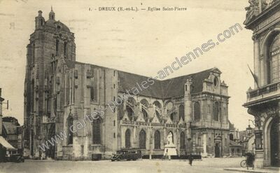 Carte postale ancienne Eglise Saint-Pierre — Dreux (Eure-et-Loir)