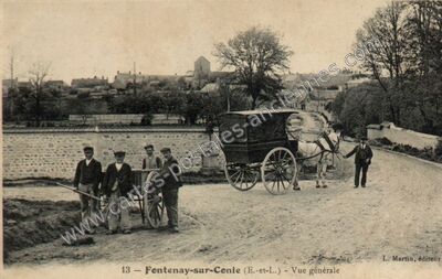 Carte postale ancienne Vue générale — Fontenay-sur-Conie (Eure-et-Loir)