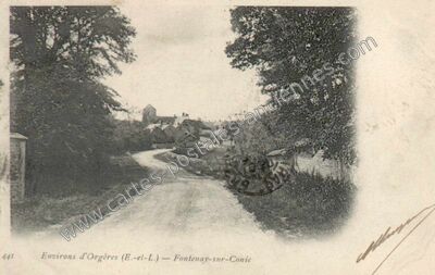 Carte postale ancienne Environs d'Orgères — Fontenay-sur-Conie (Eure-et-Loir)