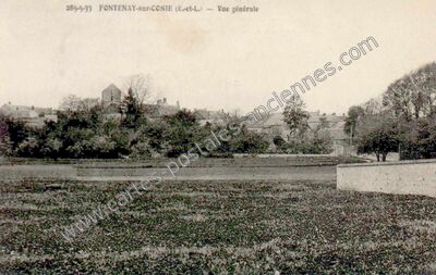 Carte postale ancienne Vue générale — Fontenay-sur-Conie (Eure-et-Loir)