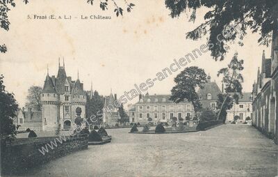 Carte postale ancienne Le Château — Frazé (Eure-et-Loir)