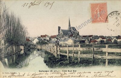 Carte postale ancienne Côté Sud Est — Gallardon (Eure-et-Loir)