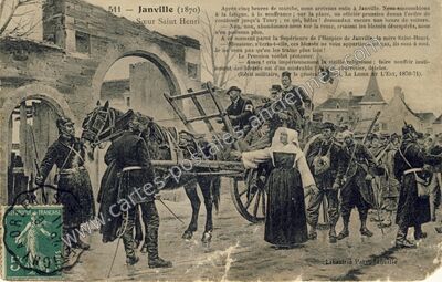 Carte postale ancienne Sœur Saint Henri — Janville (Eure-et-Loir)