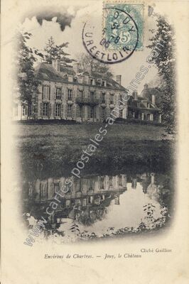 Carte postale ancienne Le Château — Jouy (Eure-et-Loir)