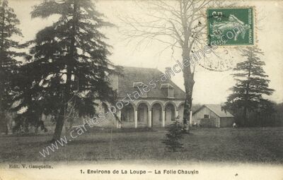 Carte postale ancienne La Folie Chauvin — La Loupe (Eure-et-Loir)