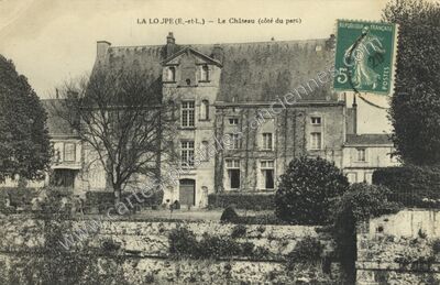 Carte postale ancienne Le Château (côté du parc) — La Loupe (Eure-et-Loir)