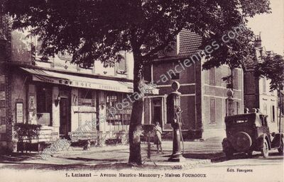 Carte postale ancienne Avenue Maurice-Maunoury - Maison FOURGOUX — Luisant (Eure-et-Loir)
