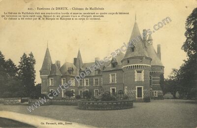 Carte postale ancienne Château de Maillebois — Maillebois (Eure-et-Loir)