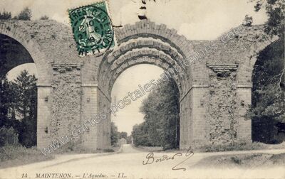 Carte postale ancienne L'Aqueduc — Maintenon (Eure-et-Loir)