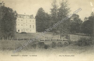 Carte postale ancienne Le Château — Montigny-le-Chartif (Eure-et-Loir)