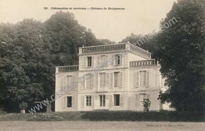 Carte postale ancienne Chateau de Boisgasnier — Montigny le Gannelon (Eure-et-Loir)