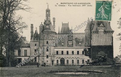 Carte postale ancienne Le Château - Vue Intérieure (XVe siècle) — Montigny le Gannelon (Eure-et-Loir)