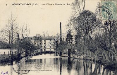 Carte postale ancienne L'Eure - Moulin du Roi — Nogent-le-Roi (Eure-et-Loir)