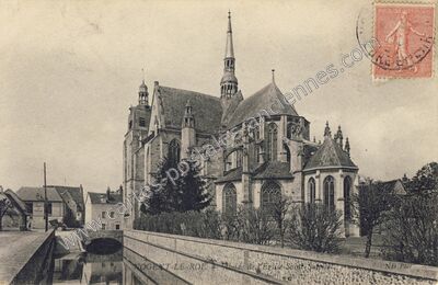 Carte postale ancienne L'Eglise Saint-Sulpice — Nogent-le-Roi (Eure-et-Loir)