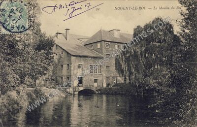 Carte postale ancienne Le Moulin du Roi — Nogent-le-Roi (Eure-et-Loir)