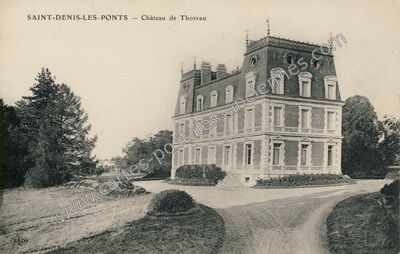 Carte postale ancienne Chateau de Thoreau — Saint Denis les Ponts (Eure-et-Loir)