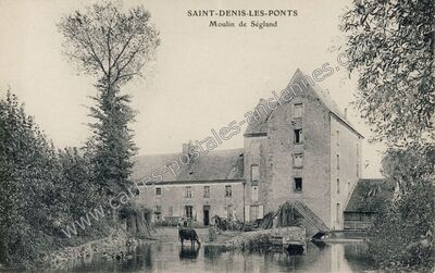 Carte postale ancienne Segland — Saint Denis les Ponts (Eure-et-Loir)