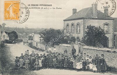 Carte postale ancienne Le Perche Pittoresque — Les Écoles — Saint-Victor-de-Buthon (Eure-et-Loir)