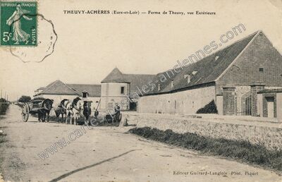 Carte postale ancienne Theuvy Acheres — Tremblay-les-Villages (Eure-et-Loir)
