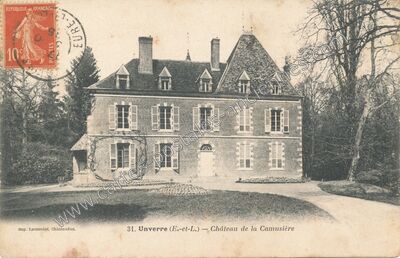Carte postale ancienne Chateau de la Camusiere — Unverre (Eure-et-Loir)