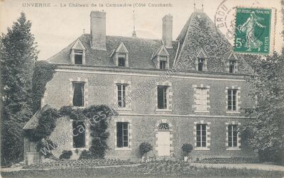 Carte postale ancienne Chateau de la Camusiere — Unverre (Eure-et-Loir)
