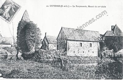 Carte postale ancienne La Forconnerie — Unverre (Eure-et-Loir)