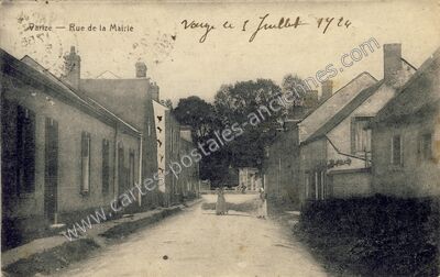 Carte postale ancienne Rue de la Mairie — Varize (Eure-et-Loir)