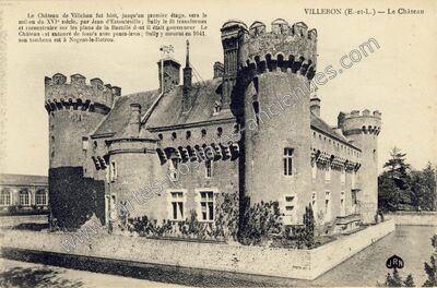 Carte postale ancienne Le Château — Villebon (Eure-et-Loir)