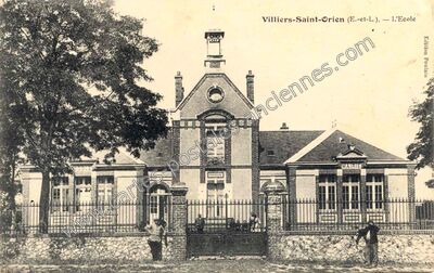 Carte postale ancienne L'Ecole — Villiers-Saint-Orien (Eure-et-Loir)