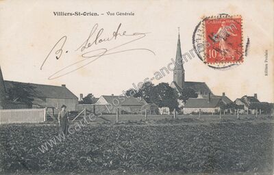 Carte postale ancienne Vue Générale — Villiers-Saint-Orien (Eure-et-Loir)