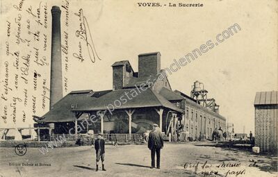 Carte postale ancienne La Sucrerie — Voves (Eure-et-Loir)