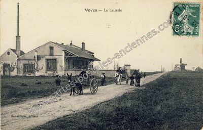 Carte postale ancienne La Laiterie — Voves (Eure-et-Loir)