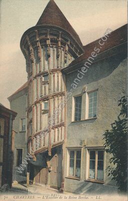 Carte postale ancienne L'Escalier de la Reine Berthe — Chartres (Eure-et-Loir)