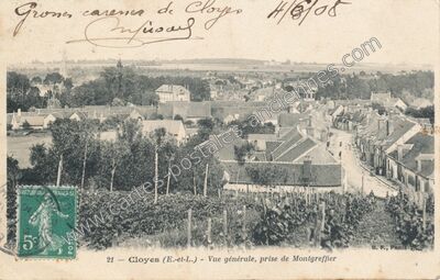 Carte postale ancienne Cloyes — Cloyes sur le Loir (Eure-et-Loir)