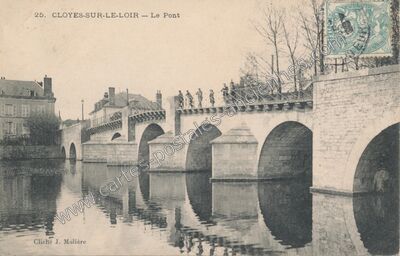Carte postale ancienne Cloyes — Cloyes sur le Loir (Eure-et-Loir)