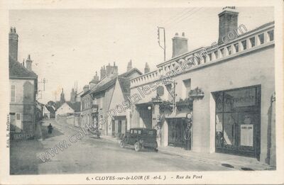 Carte postale ancienne Cloyes — Cloyes sur le Loir (Eure-et-Loir)