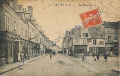 Carte postale ancienne Cloyes — Cloyes sur le Loir (Eure-et-Loir)