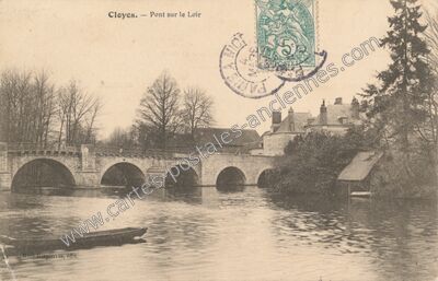 Carte postale ancienne Cloyes — Cloyes sur le Loir (Eure-et-Loir)
