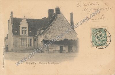 Carte postale ancienne Cloyes — Cloyes sur le Loir (Eure-et-Loir)