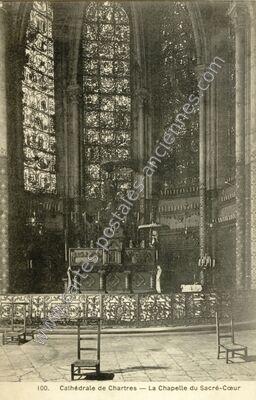 Carte postale ancienne Cathédrale — La Chapelle du Sacré-Cœur — Chartres (Eure-et-Loir)