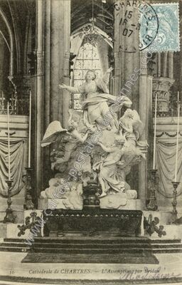 Carte postale ancienne Cathédrale — L'Assomption par Bridan — Chartres (Eure-et-Loir)