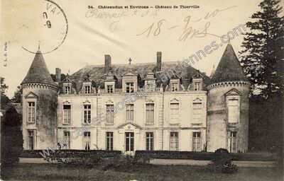 Carte postale ancienne Chateau de Thierville — Charray (Eure-et-Loir)