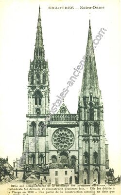 Carte postale ancienne Cathedrale de Chartres — Chartres (Eure-et-Loir)