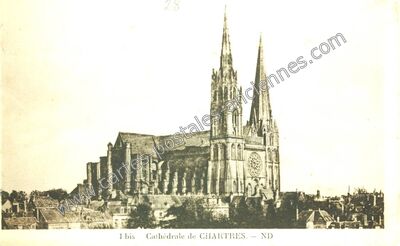 Carte postale ancienne Cathedrale de Chartres — Chartres (Eure-et-Loir)