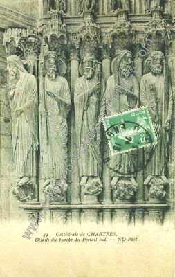 Carte postale ancienne Cathedrale de Chartres — Chartres (Eure-et-Loir)