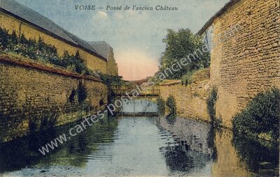 Carte postale ancienne Fossé de l'ancien Château — Voise (Eure-et-Loir)