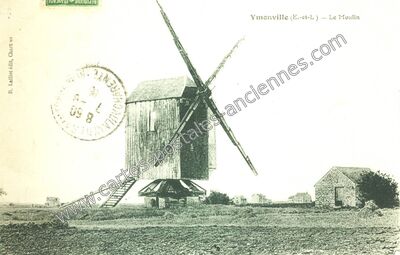Carte postale ancienne Le Moulin — Ymonville (Eure-et-Loir)