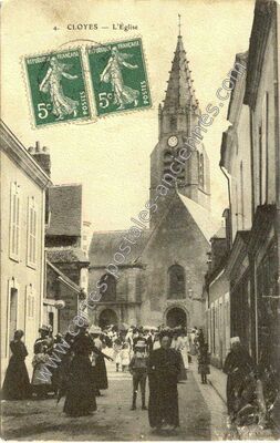 Carte postale ancienne Cloyes — Cloyes sur le Loir (Eure-et-Loir)